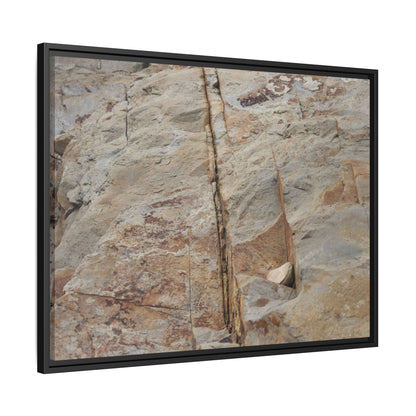 Sedimentary Symphony - Unique Stretched Canvas Wall Art - Art By Earth