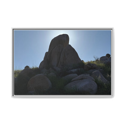 Boulder Silhouette - Unique Stretched Canvas Wall Art - Art By Earth