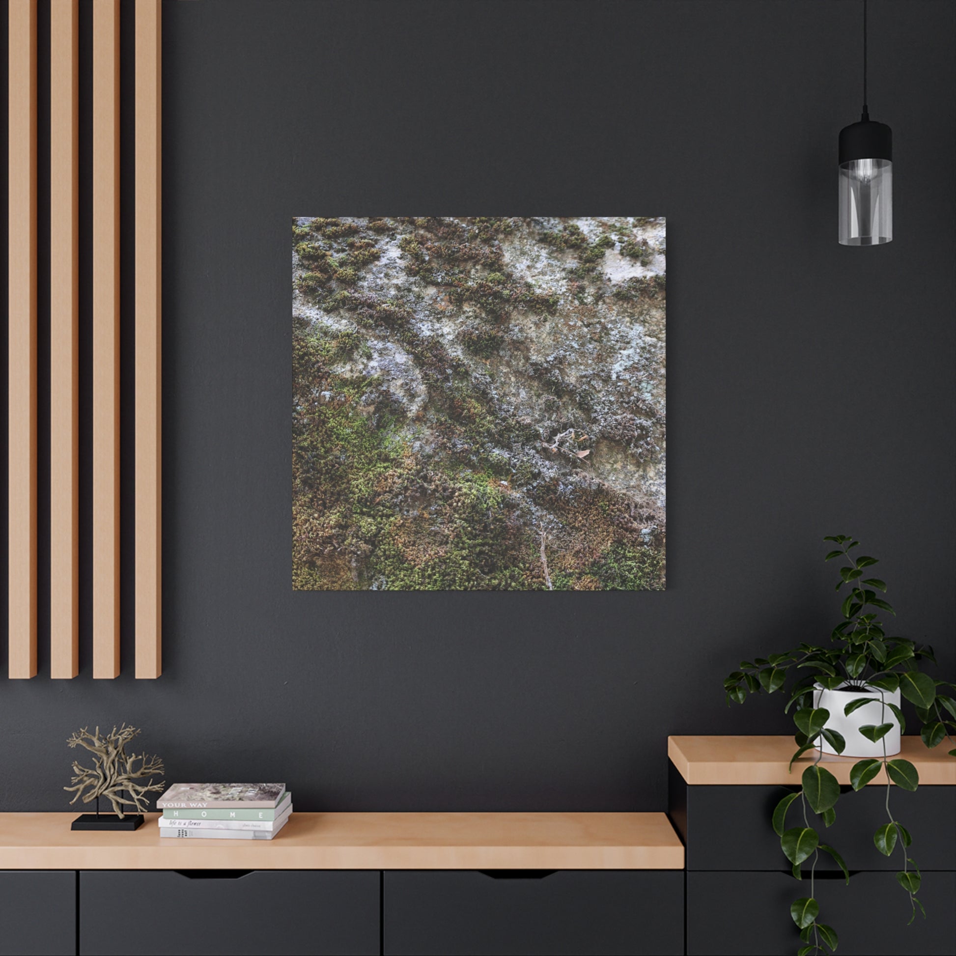 Moss Tapestry - Unique Frameless Canvas Wall Art - Art By Earth