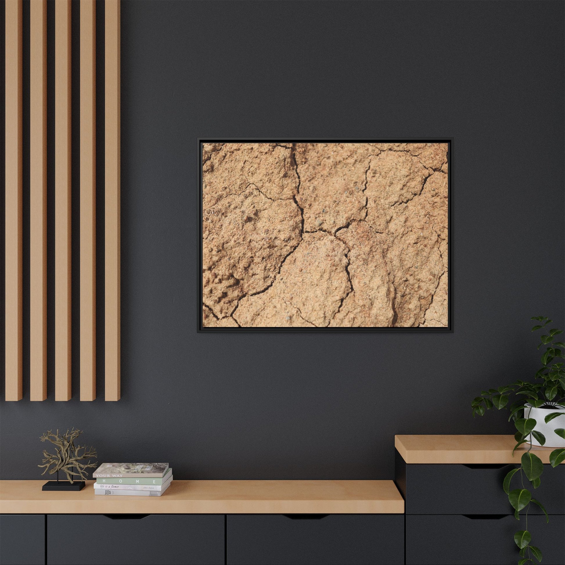 Parched Land - Unique Stretched Canvas Wall Art - Art By Earth