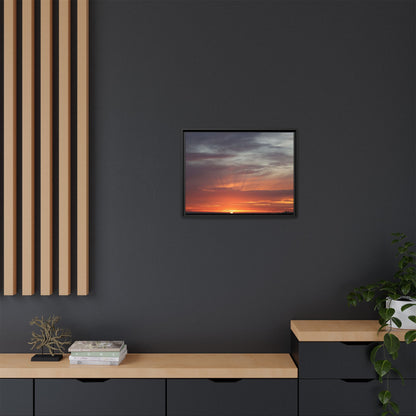 Fiery Horizon - Unique Stretched Canvas Wall Art - Art By Earth