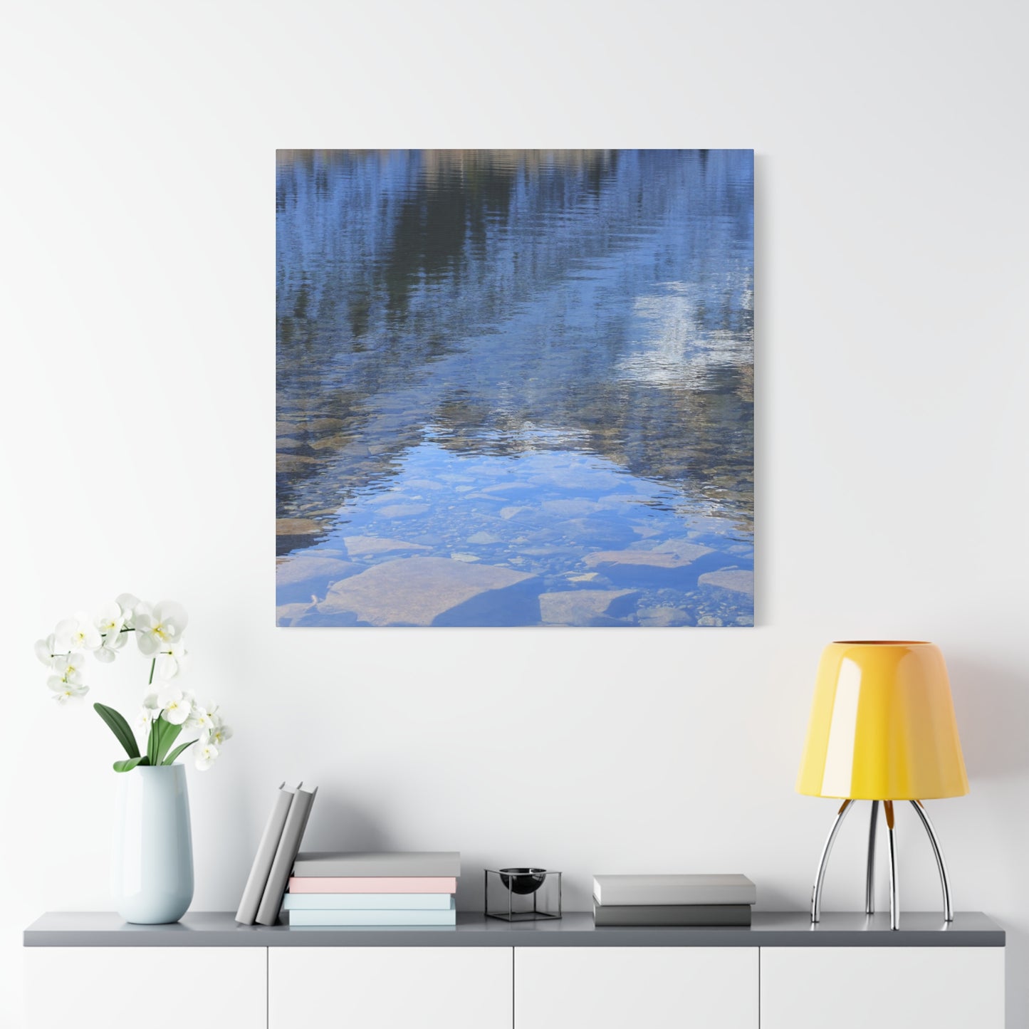 Reflections of Tranquility - Unique Frameless Canvas Wall Art