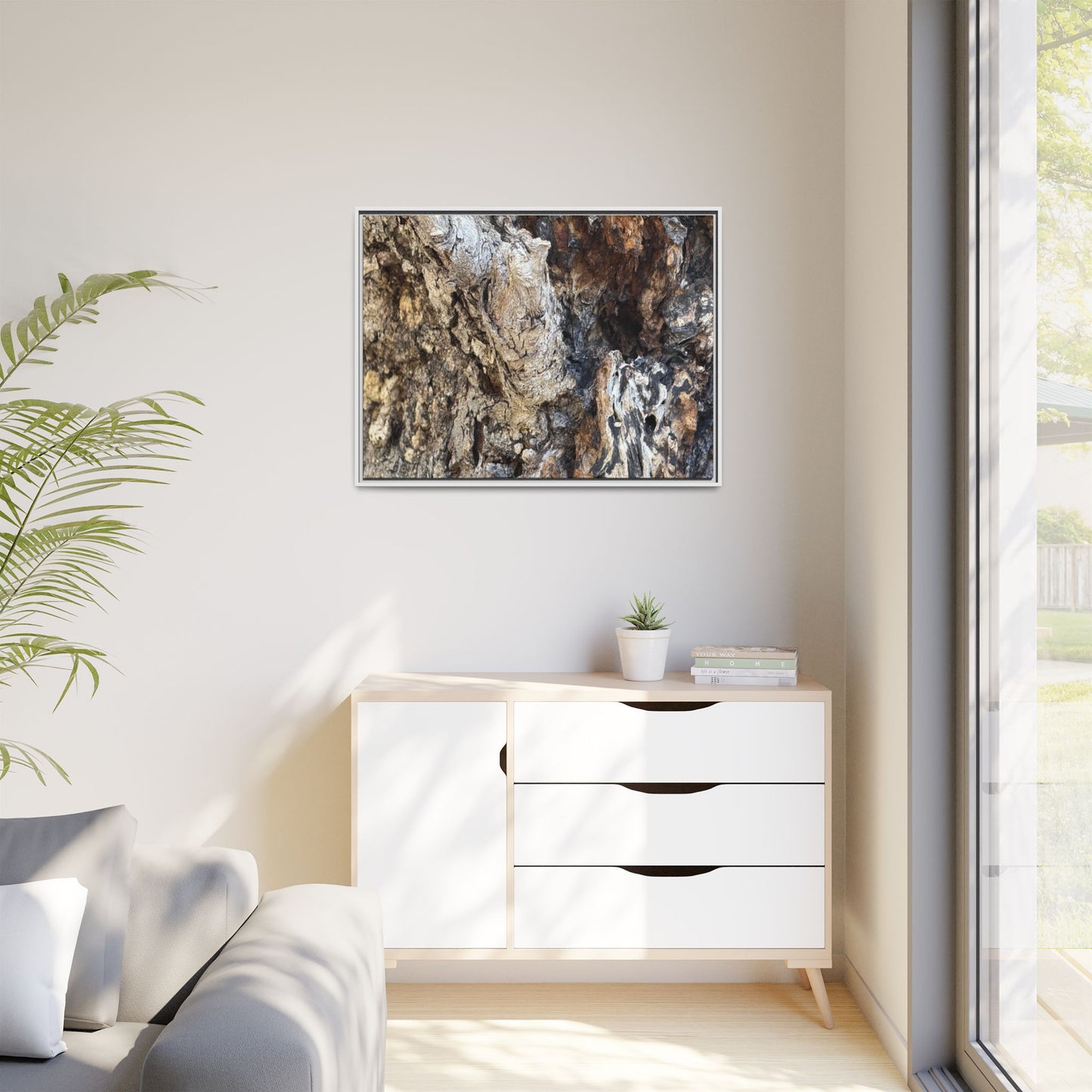 Ancient Tree Texture - Unique Stretched Canvas Wall Art - Art By Earth