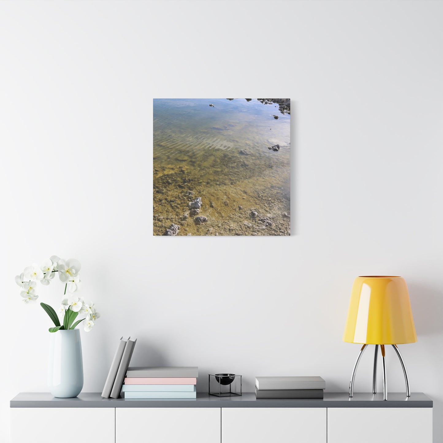 Tide's Quiet Breath - Unique Frameless Canvas Wall Art