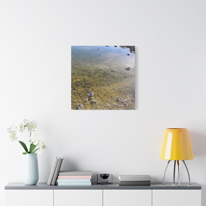Tide's Quiet Breath - Unique Frameless Canvas Wall Art