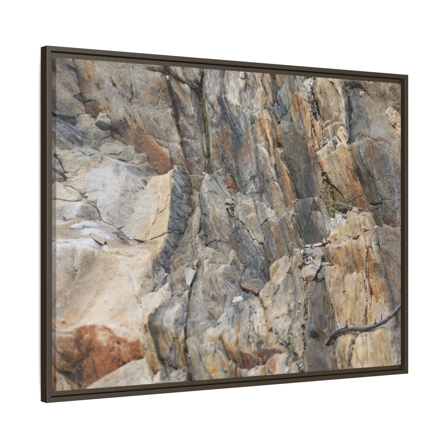 Stone's Silent Symphony - Unique Stretched Canvas Wall Art - Art By Earth