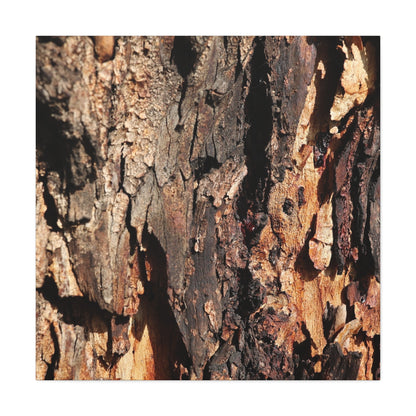 Wooden Terrain - Unique Frameless Canvas Wall Art - Art By Earth