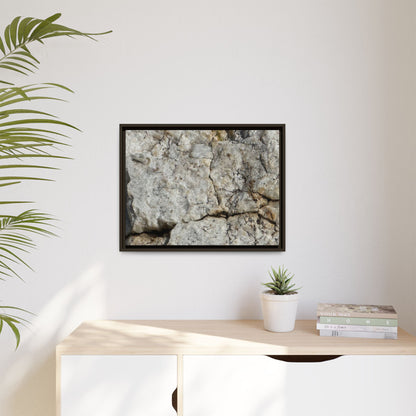 Weathered Limestone Formation - Unique Stretched Canvas Wall Art - Art By Earth
