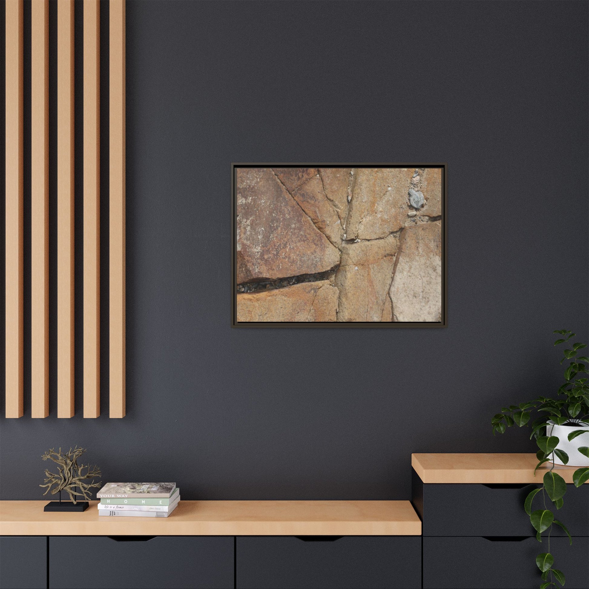 Rusty Crevices - Unique Stretched Canvas Wall Art - Art By Earth