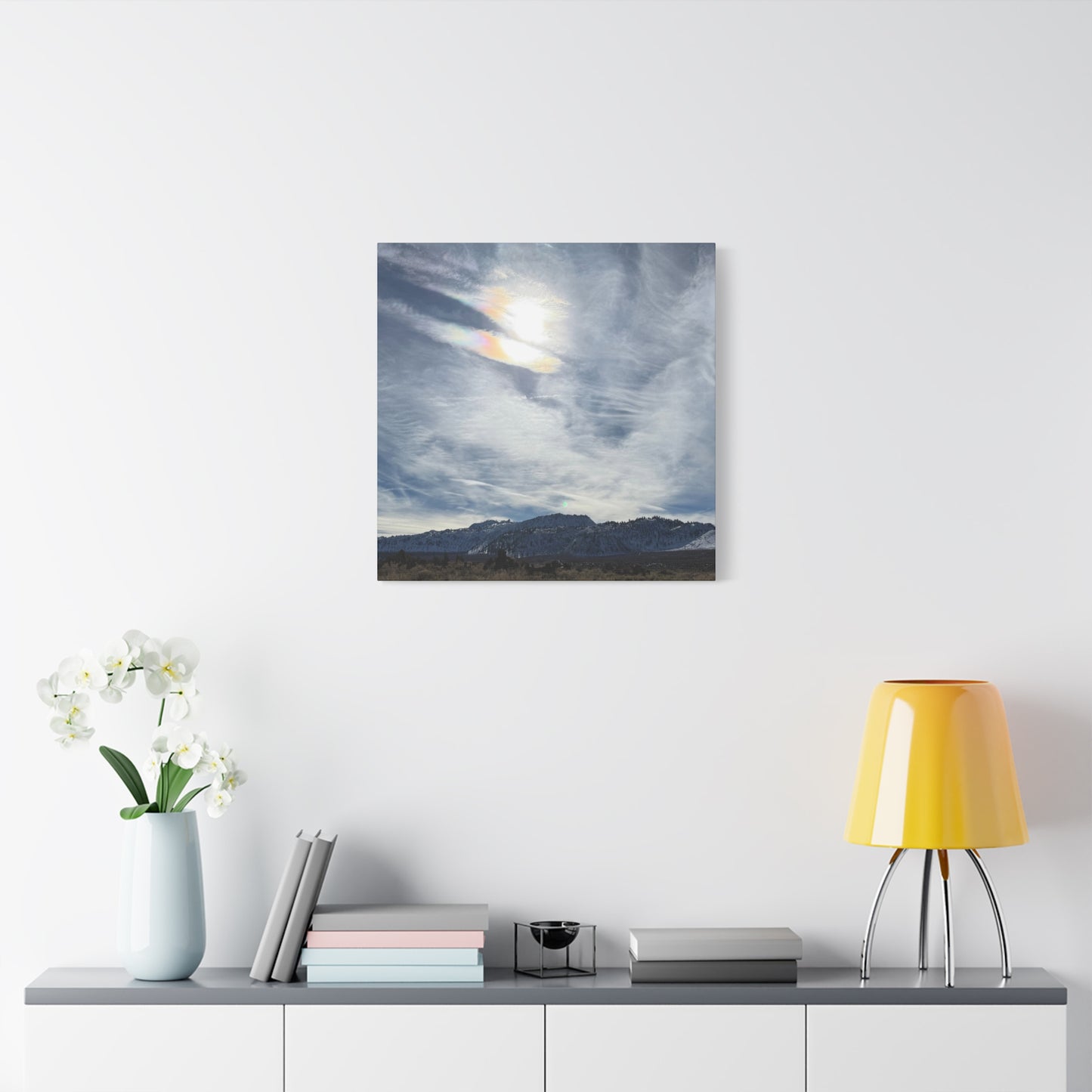 Whispers of Mountain Solitude - Unique Frameless Canvas Wall Art