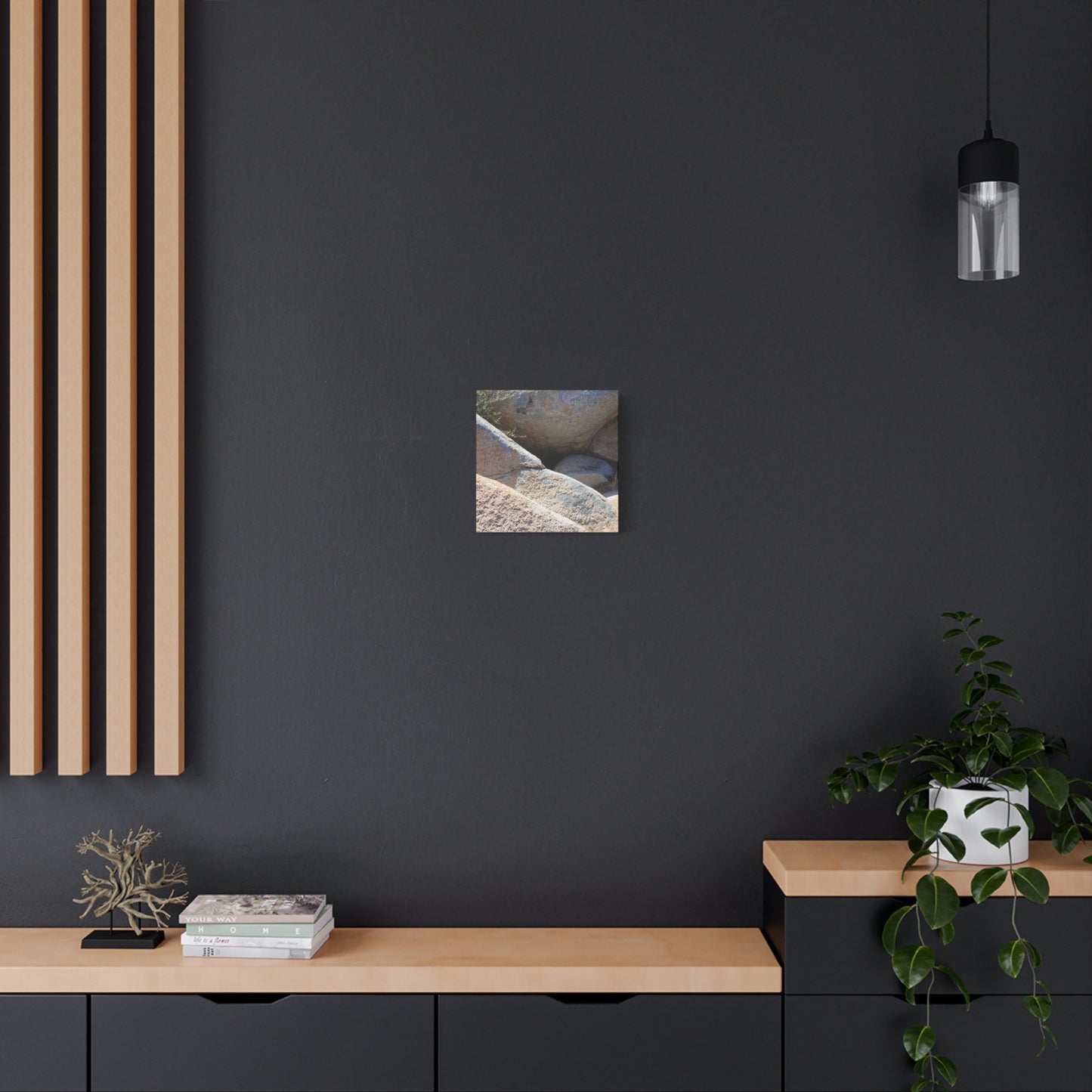 Rocky Shelter - Unique Frameless Canvas Wall Art