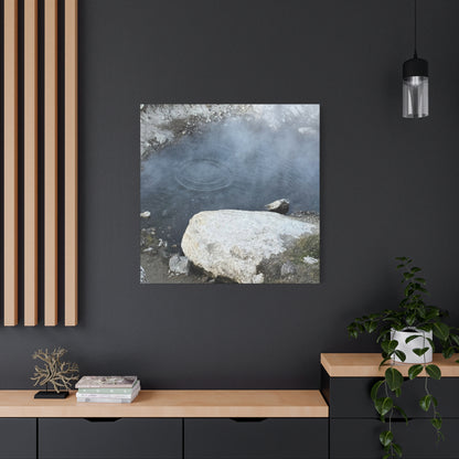 Echoes of Stone and Mist - Unique Frameless Canvas Wall Art