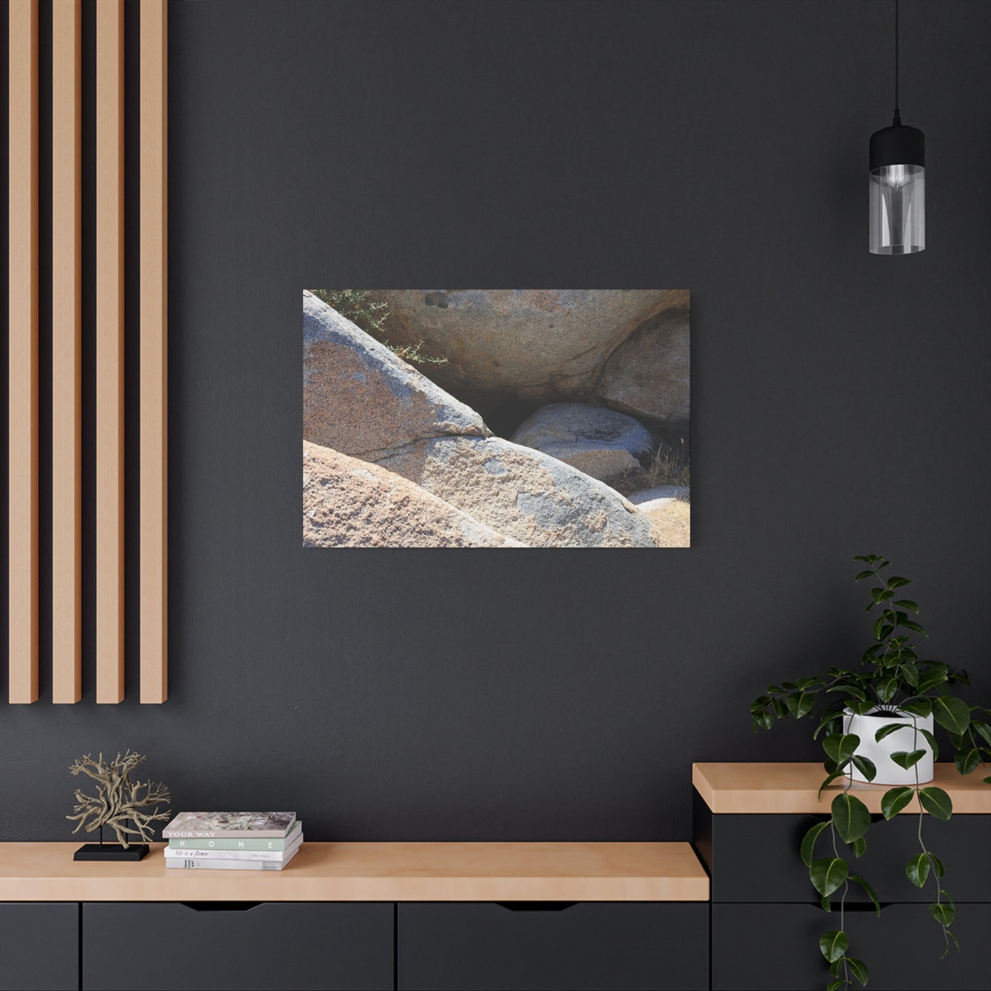 Rocky Shelter - Unique Frameless Canvas Wall Art