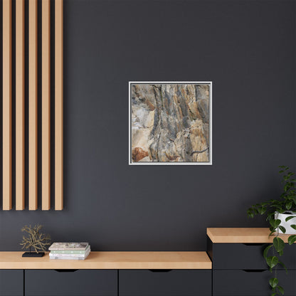 Stone's Silent Symphony - Unique Stretched Canvas Wall Art - Art By Earth