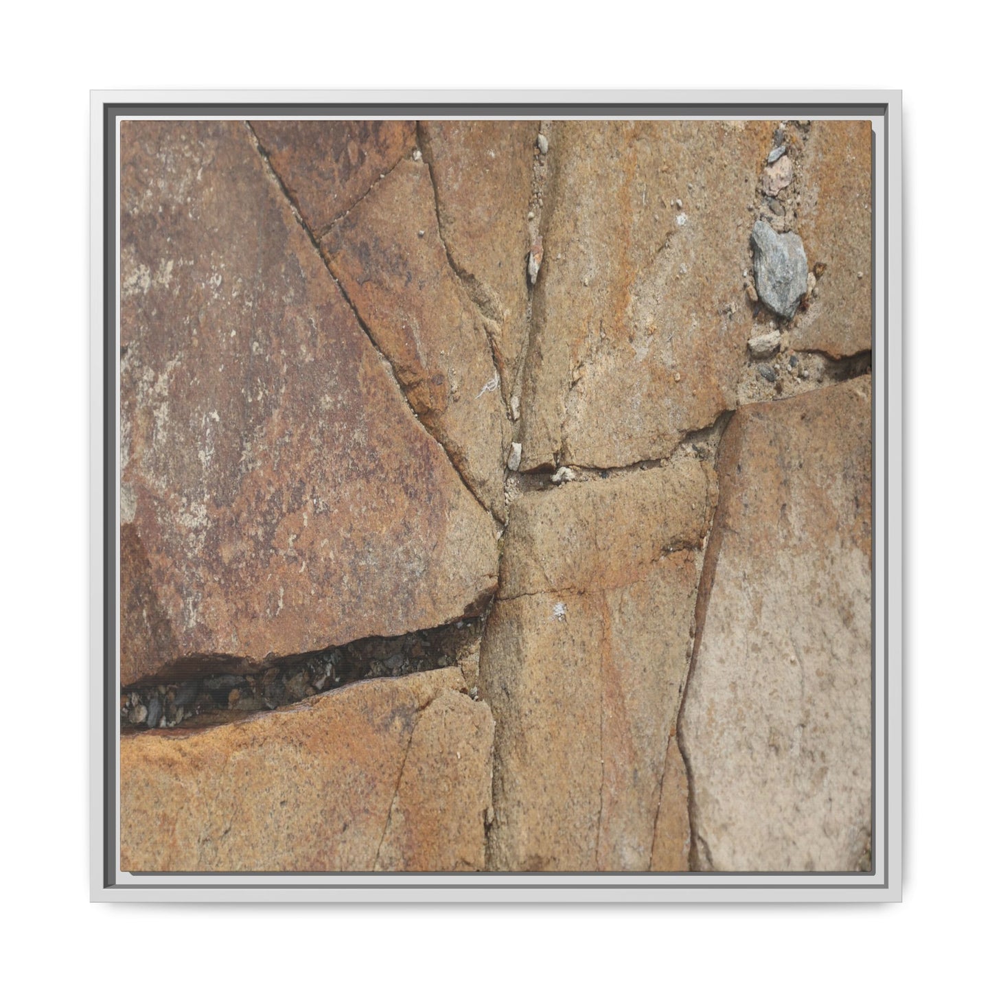 Rusty Crevices - Unique Stretched Canvas Wall Art - Art By Earth
