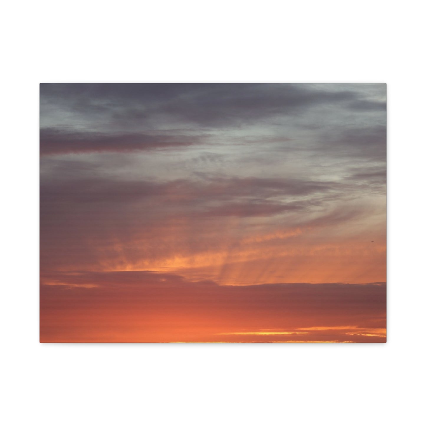 Horizon's Ember - Unique Frameless Canvas Wall Art - Art By Earth