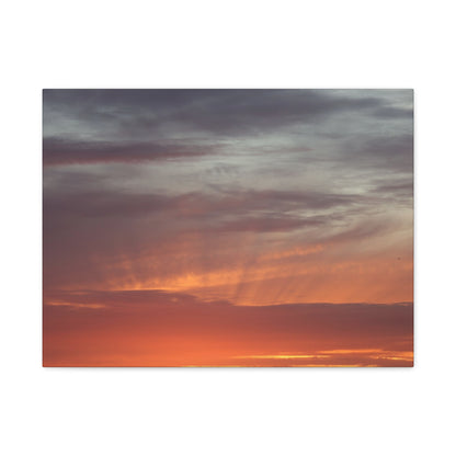 Horizon's Ember - Unique Frameless Canvas Wall Art - Art By Earth