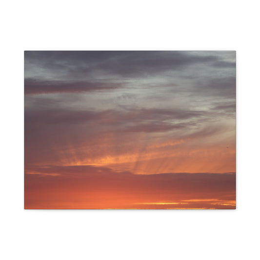 Horizon's Ember - Unique Frameless Canvas Wall Art - Art By Earth