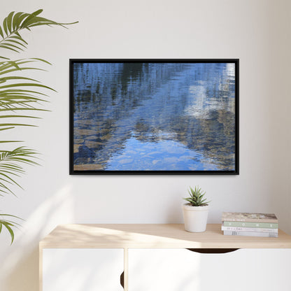 Reflected Stones - Unique Stretched Canvas Wall Art