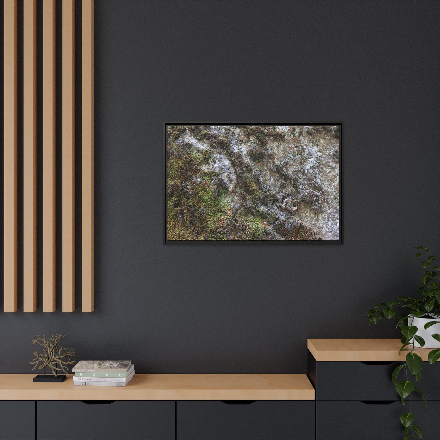 Mossy Whispers - Unique Stretched Canvas Wall Art - Art By Earth