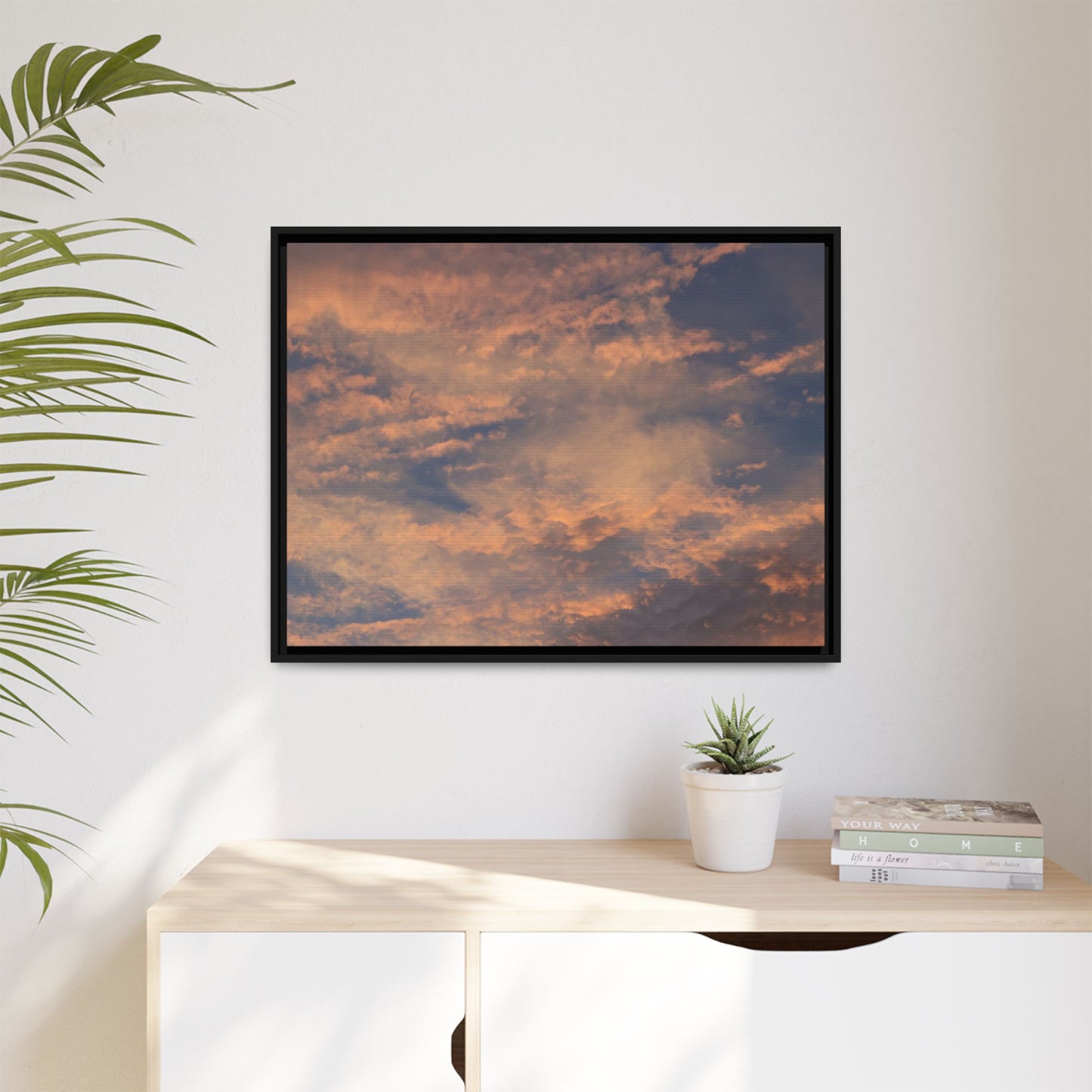 Sunset's Ethereal Canvas - Unique Stretched Canvas Wall Art - Art By Earth