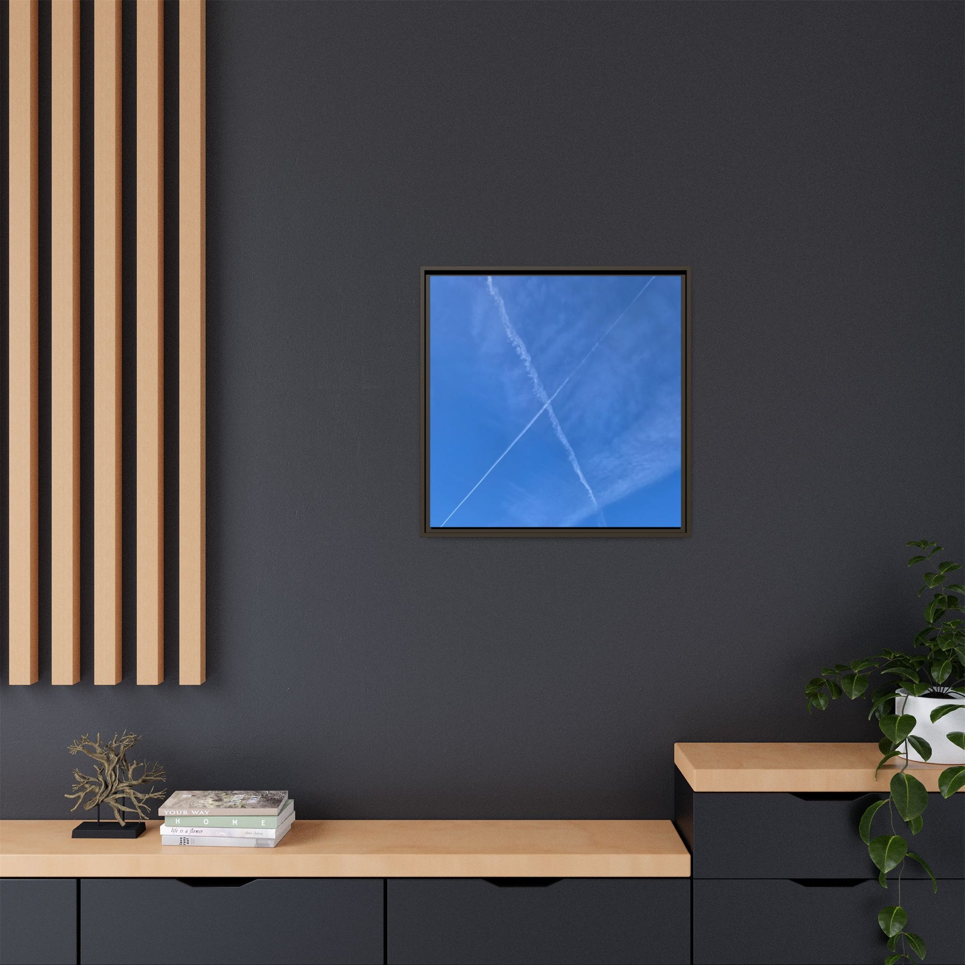 Sky Crossroads - Unique Stretched Canvas Wall Art - Art By Earth