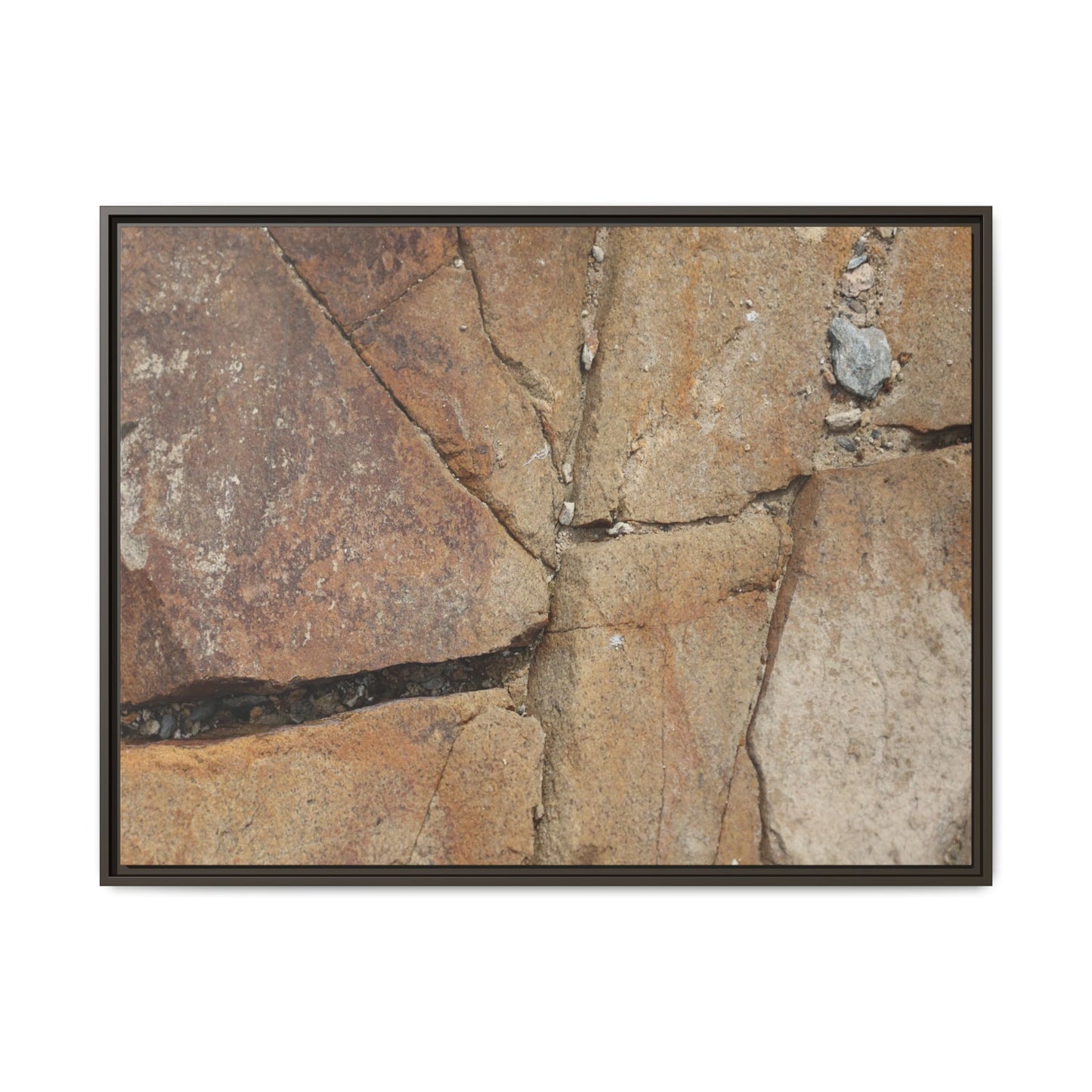 Rusty Crevices - Unique Stretched Canvas Wall Art - Art By Earth