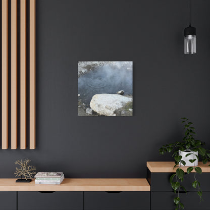 Echoes of Stone and Mist - Unique Frameless Canvas Wall Art