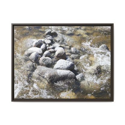 Mountain Stream Flow - Unique Stretched Canvas Wall Art - Art By Earth