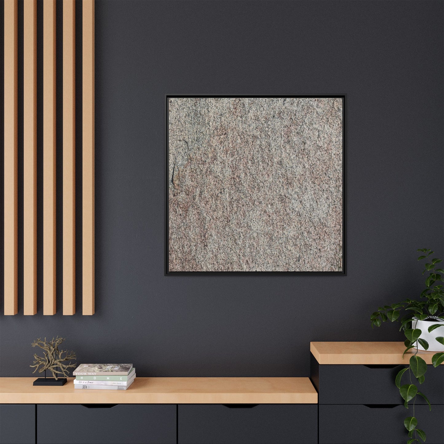 Granular Whispers - Unique Stretched Canvas Wall Art - Art By Earth