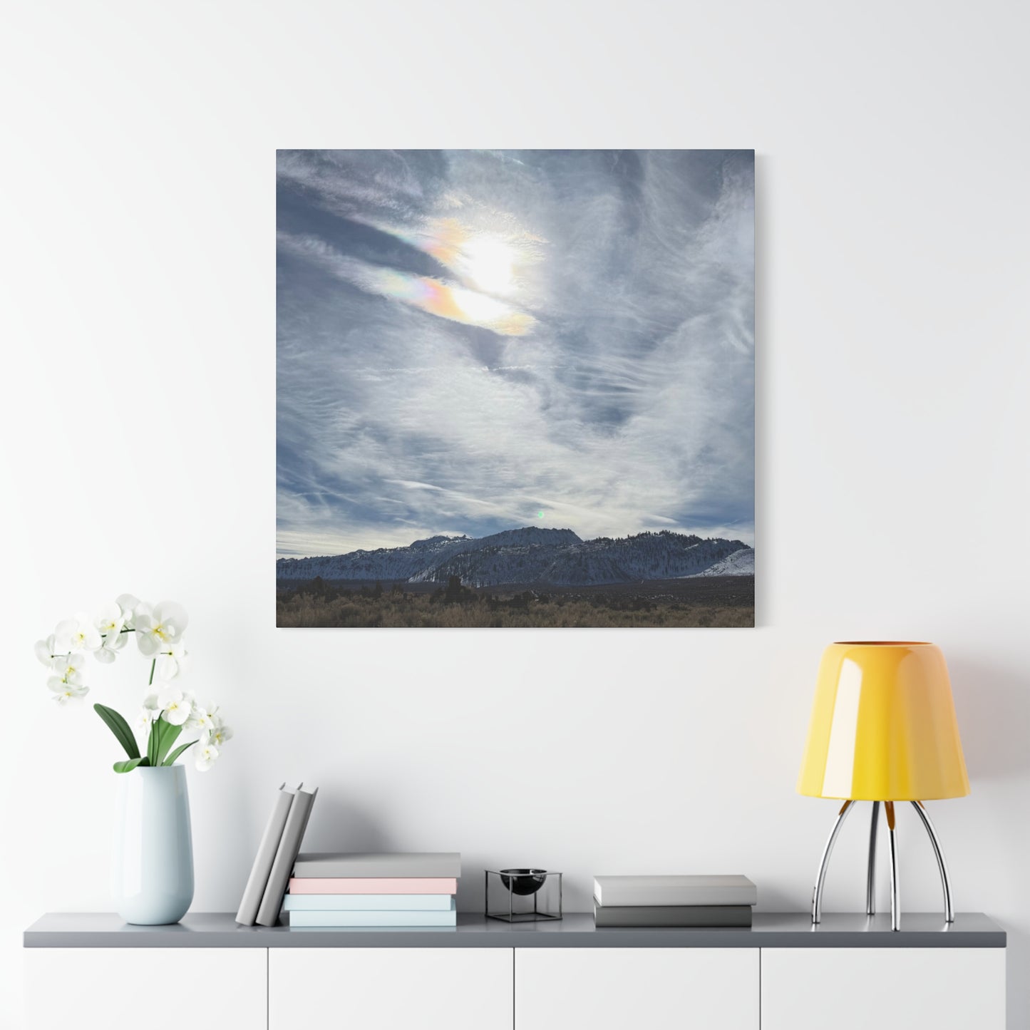 Whispers of Mountain Solitude - Unique Frameless Canvas Wall Art