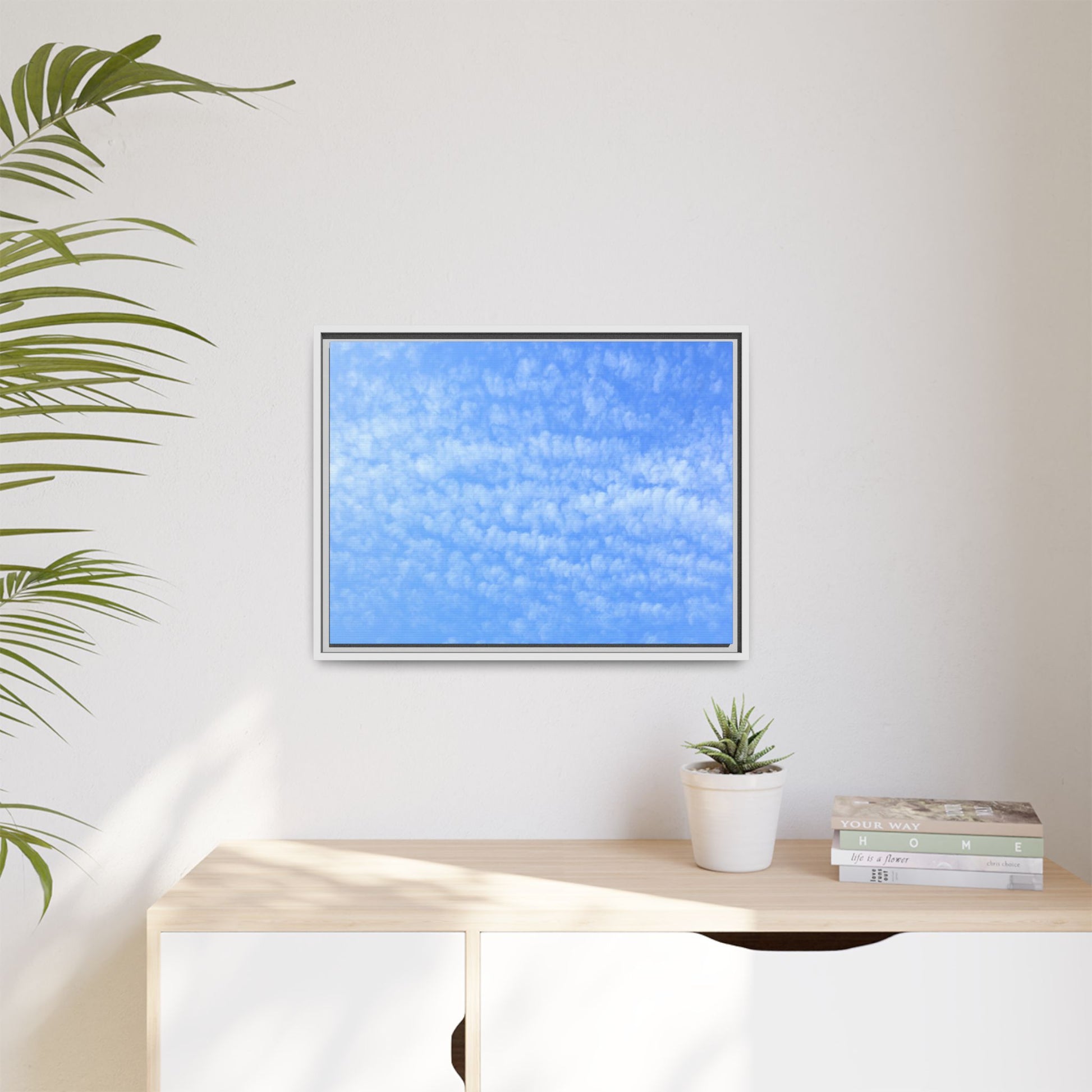 Wispy Blue Dreams - Unique Stretched Canvas Wall Art - Art By Earth