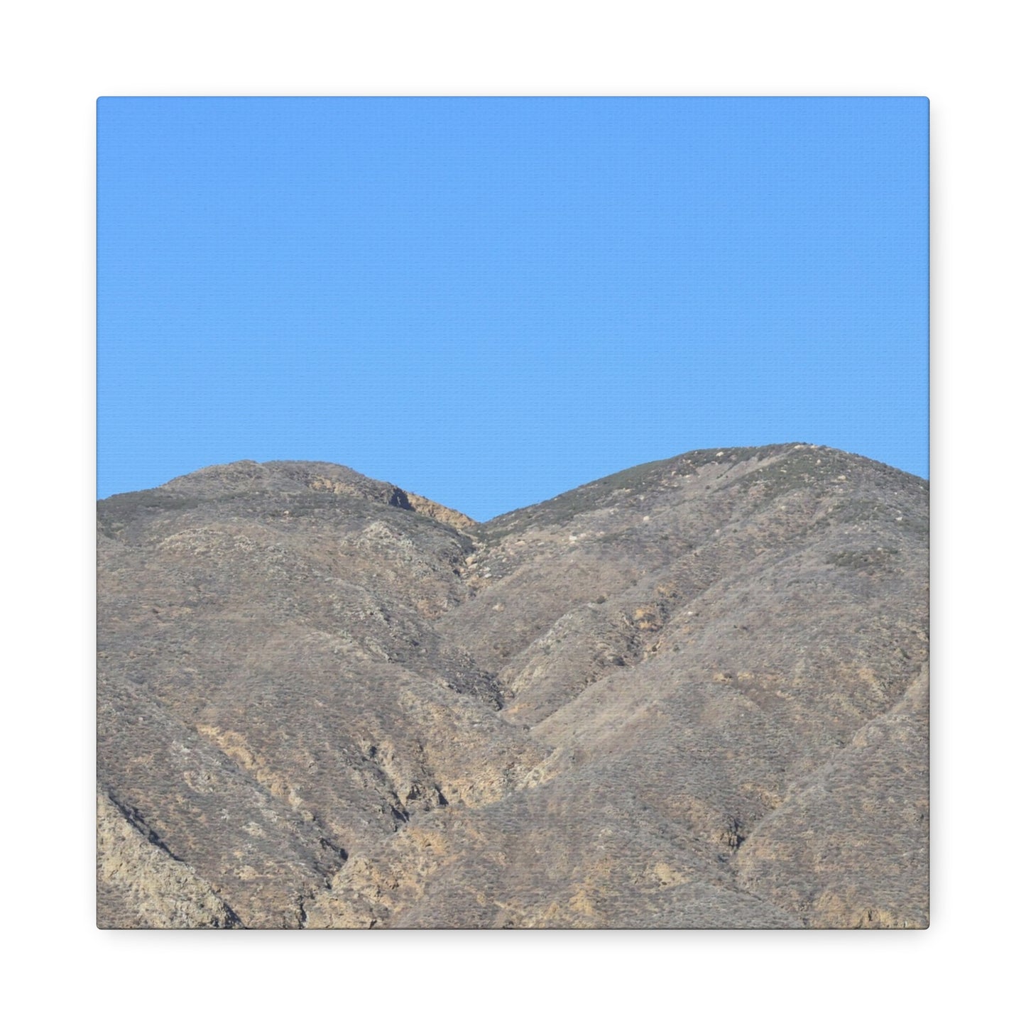 Dusty Peaks of Silence - Unique Frameless Canvas Wall Art - Art By Earth