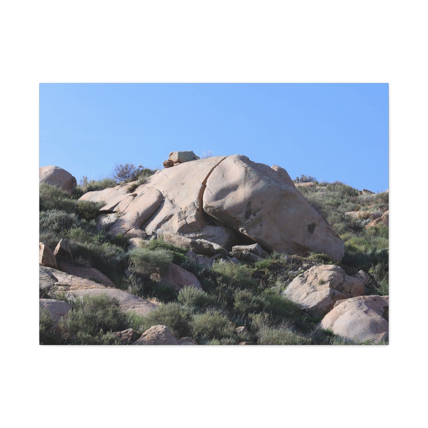 Ancient Rocks in Desert Landscape - Unique Frameless Canvas Wall Art - Art By Earth