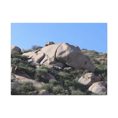 Ancient Rocks in Desert Landscape - Unique Frameless Canvas Wall Art - Art By Earth