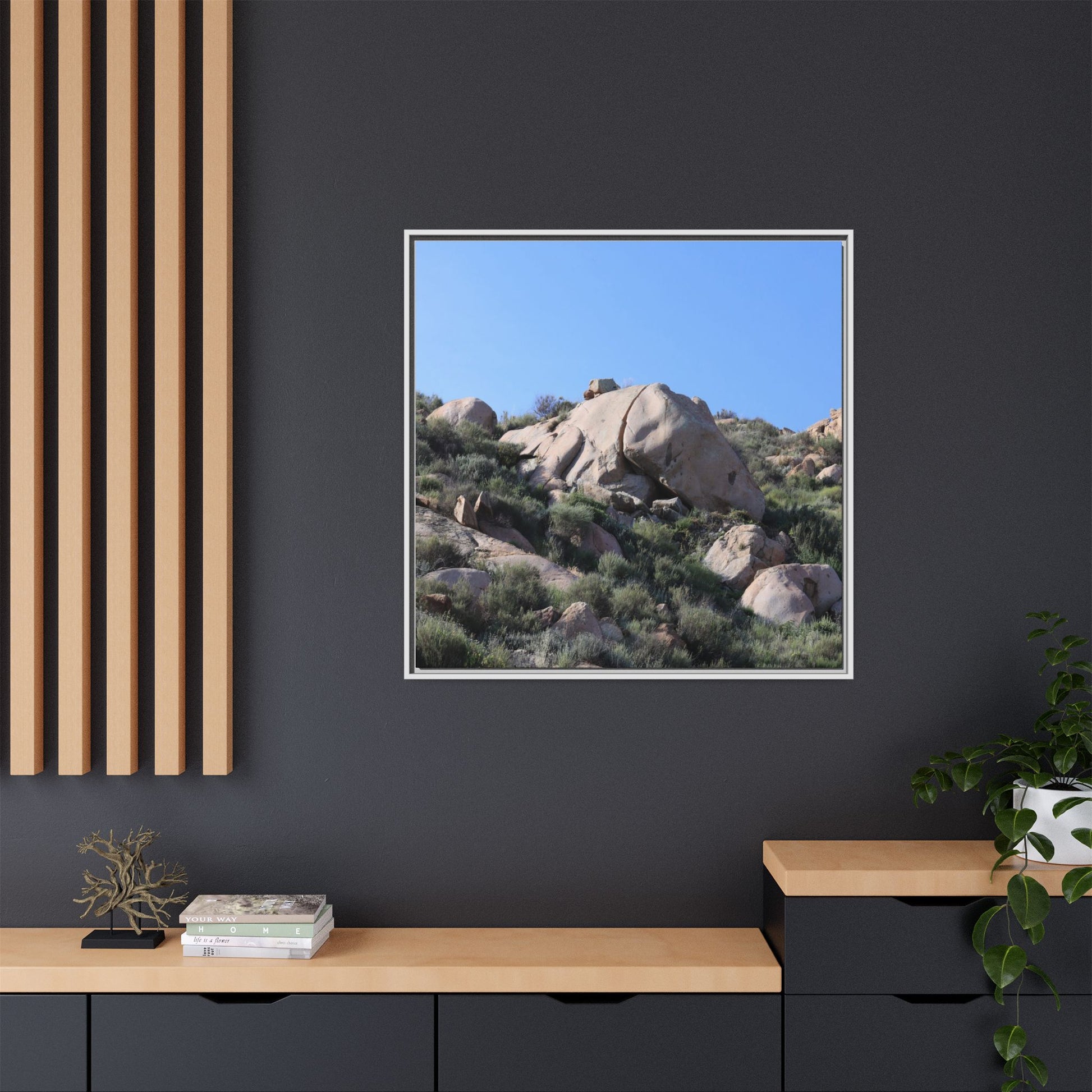 Ancient Stone Landscape - Unique Stretched Canvas Wall Art - Art By Earth