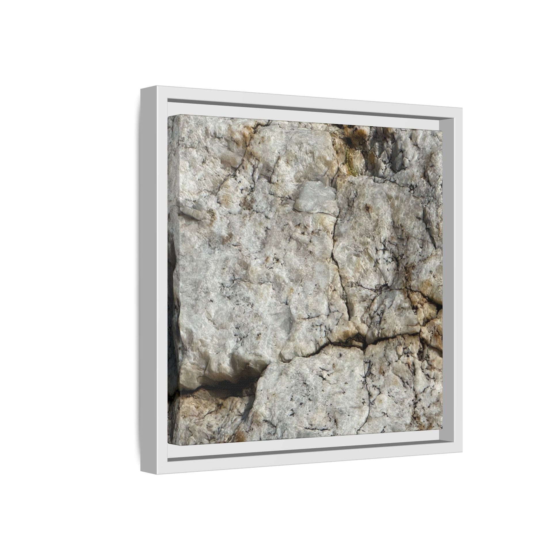 Weathered Limestone Formation - Unique Stretched Canvas Wall Art - Art By Earth