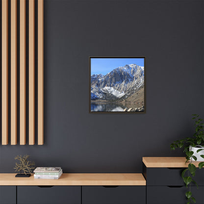 Frozen Reflection - Unique Stretched Canvas Wall Art