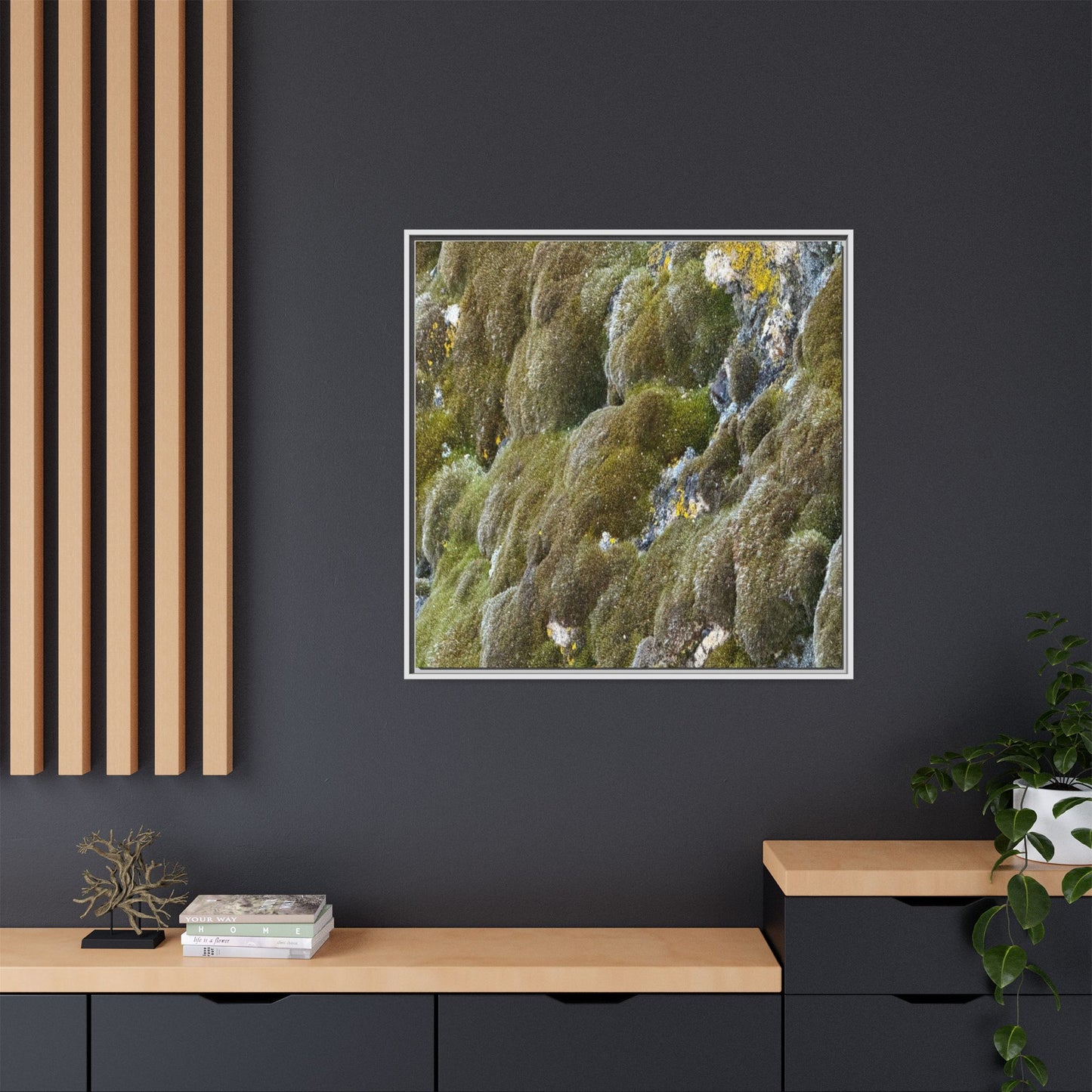 Moss Symphony - Unique Stretched Canvas Wall Art