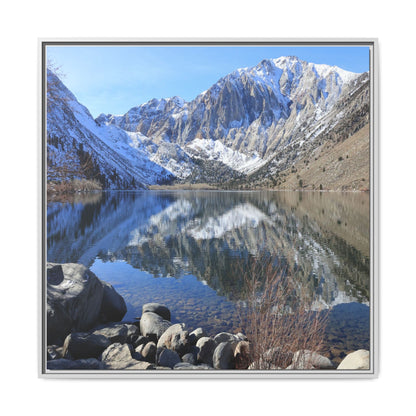Reflections of Stillness - Unique Stretched Canvas Wall Art