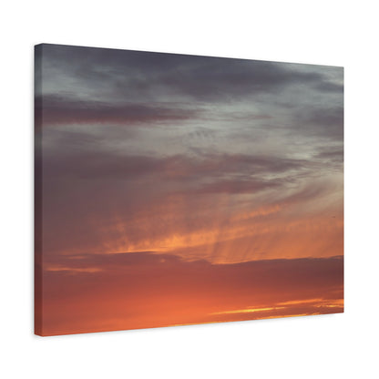 Horizon's Ember - Unique Frameless Canvas Wall Art - Art By Earth