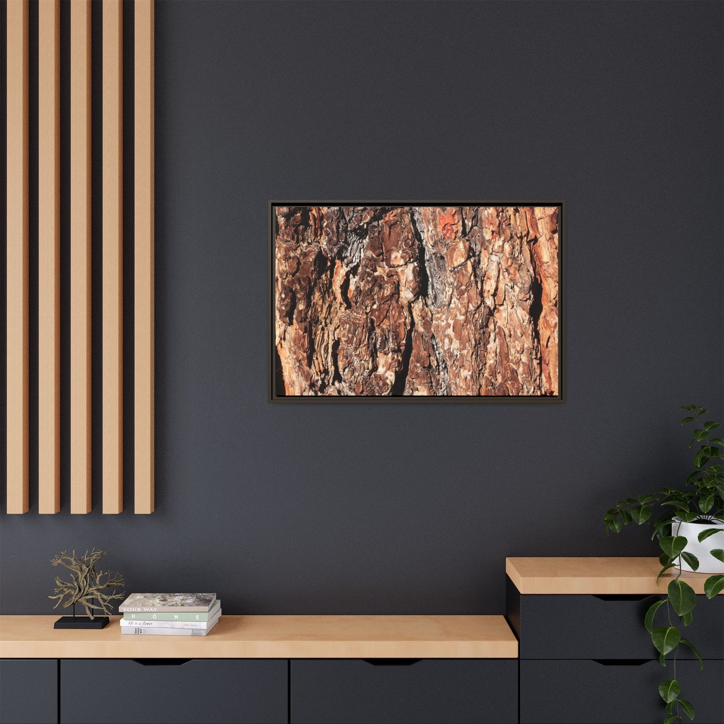 Nature's Rugged Canvas - Unique Stretched Canvas Wall Art