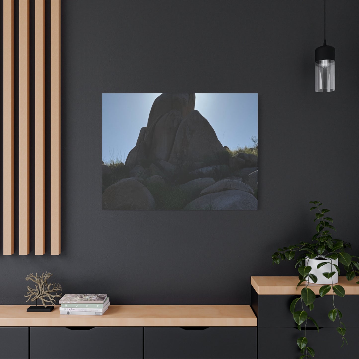 Rocks of Solitude - Unique Frameless Canvas Wall Art - Art By Earth