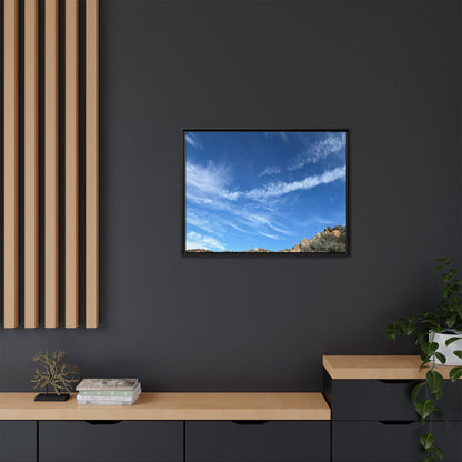 Arid Landscape with Rocky Outcrops - Unique Stretched Canvas Wall Art