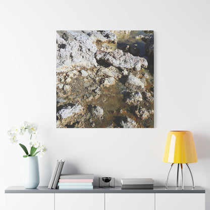 Weathered Stone Symphony - Unique Frameless Canvas Wall Art