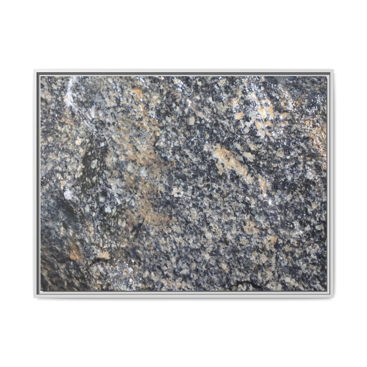 Crystalline Echoes - Unique Stretched Canvas Wall Art - Art By Earth