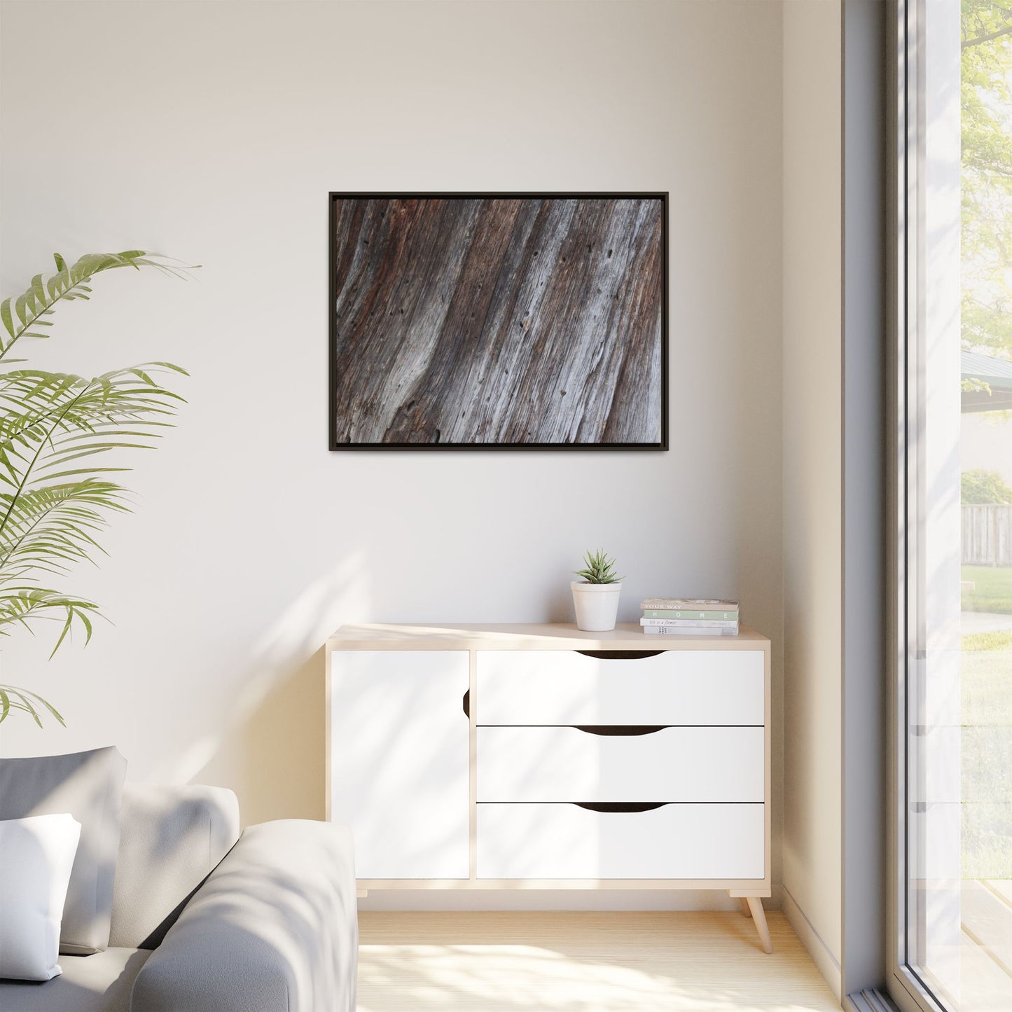 Aged Timber Texture - Unique Stretched Canvas Wall Art - Art By Earth