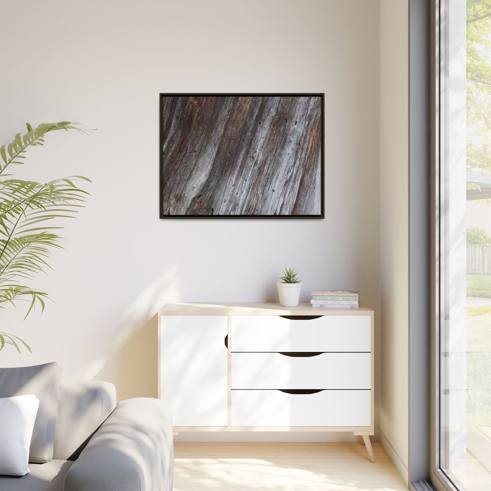 Aged Timber Texture - Unique Stretched Canvas Wall Art - Art By Earth