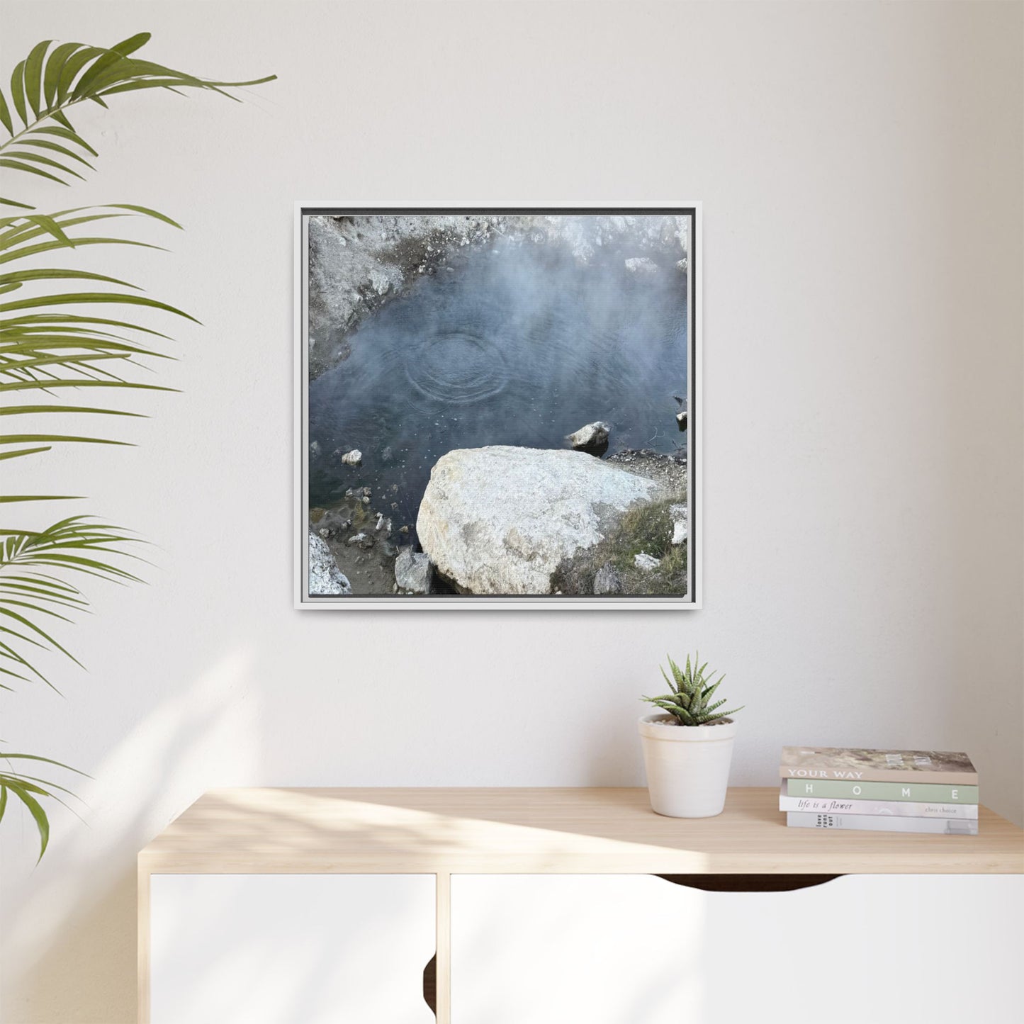 Ripples of Silence - Unique Stretched Canvas Wall Art