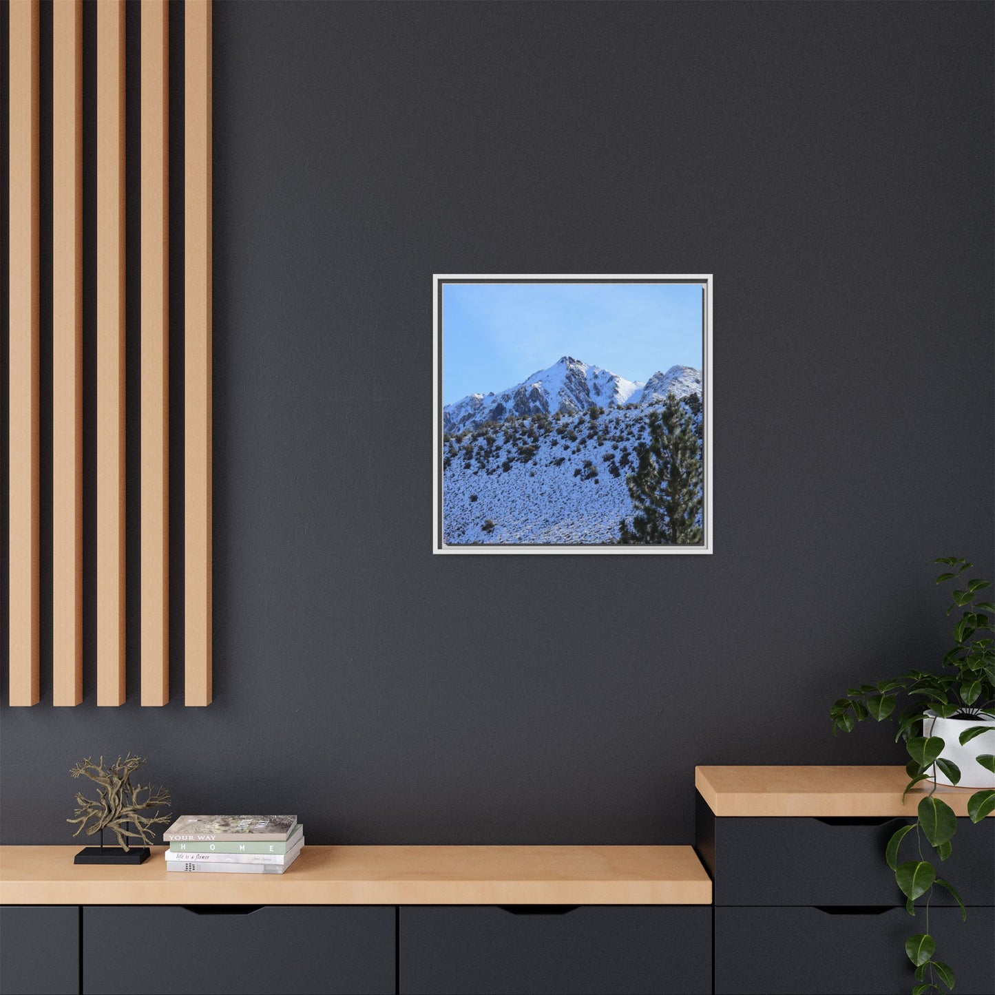 Snow's Embrace - Unique Stretched Canvas Wall Art